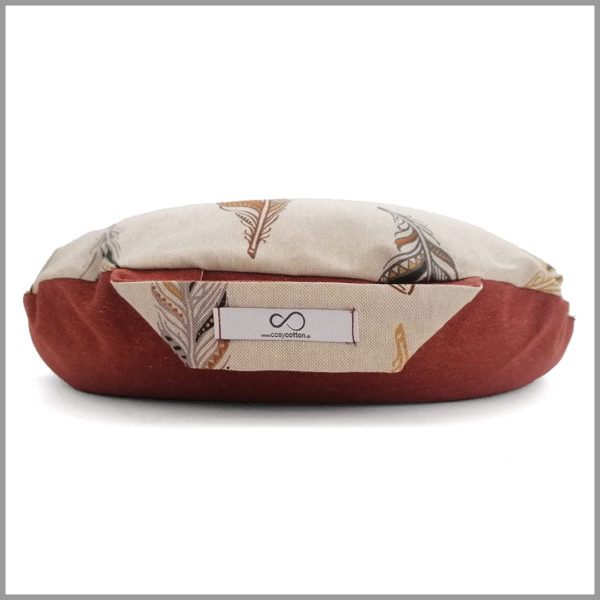 Demi-lune méditation plumes Cosy Cotton